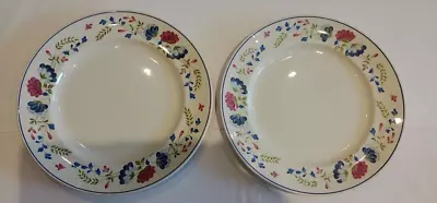 Buy Vintage BHS  Priory  26cm Dinner Plate Set Of 2 Read • 10.99£