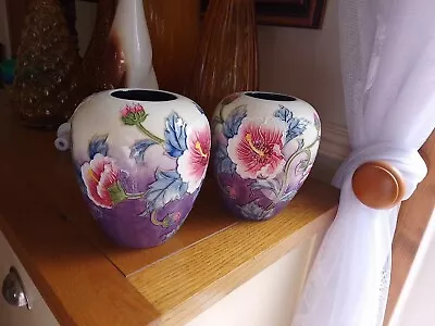 Buy Pair Of Collectable Old Tupton Ware Porcelain Vases Bnwt In Original Box's • 30£