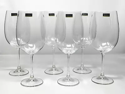 Buy Crystalite Bohemia Czech Republic Crystal Wine Glass Set Of 6 White Red ELEGANT • 50.31£