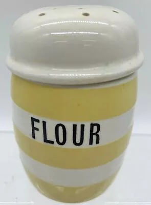 Buy Cornish Kitchen Ware Vintage Ceramic Flour Shaker With Lid - #1008 • 16.19£