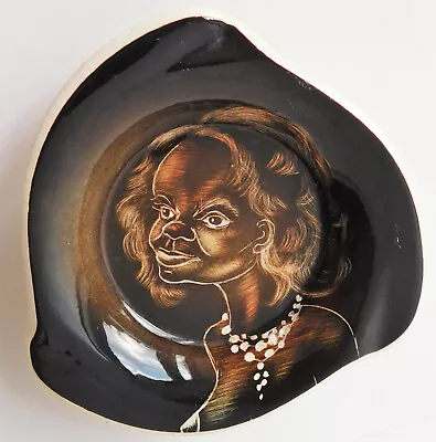 Buy Little Sydney Pottery Triangular Dish Indigenous Aboriginal Woman Austrailian 5  • 30£