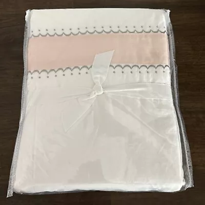 Buy NEW POTTERY BARN KIDS Monique Lhuillier Ethereal Pieced Pink Duvet Full/Queen • 102.47£
