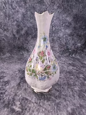 Buy Vintage Bone China Aynsley Wild Tudor Vase White 17.5  Cm Tall • 3.99£