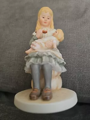 Buy Royal Osborne - Childhood Memories - Vintage Figurine Of Girl Feeding Baby • 3£