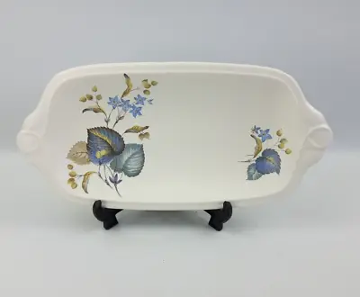 Buy Sylvac Ware Lime Grove Oblong 31.5cm Sandwich Serving Tray - Blue Floral Vintage • 8£