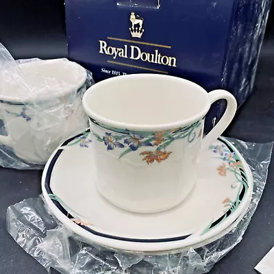 Buy Royal Doulton Juno Teacups & Saucers X 2  Original Box & Packing 1988 Fine China • 12.47£