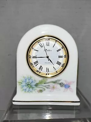 Buy Aynsley Wild Tudor Fine Bone China Clock - Tested & Works • 23.30£