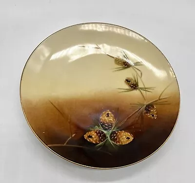 Buy Antique Bavarian Pinecones Hand Painted Plate 8” • 15.83£