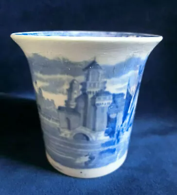 Buy ANTIQUE WEDGWOOD ‘FERRARA’ BEAKER FLARED RIM TRANSFERWARE UNUSUAL SHAPE C.1900   • 23£