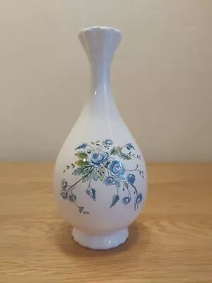 Buy COALPORT Bone China Bud Vase (16cm) Blue Flowers Forget Me Nots • 4£