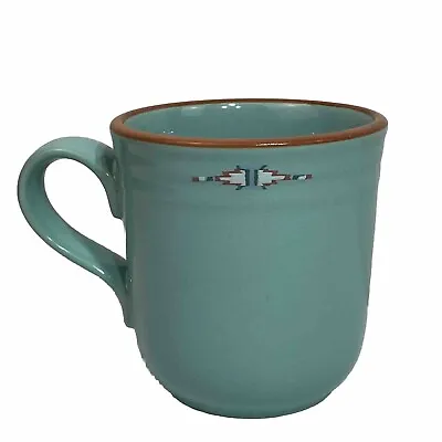 Buy Noritake Stoneware Boulder Ridge 8674 Blue Teal Southwest Design Mug • 6.51£