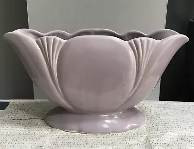 Buy Vintage Large Dartmouth Pottery Lilac/light Purple  Footed Mantle Vase 35 Cm (l) • 22.99£