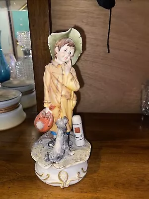 Buy Vintage Capodimonte A.Belcari Porcelain Figure Of Boy • 30£