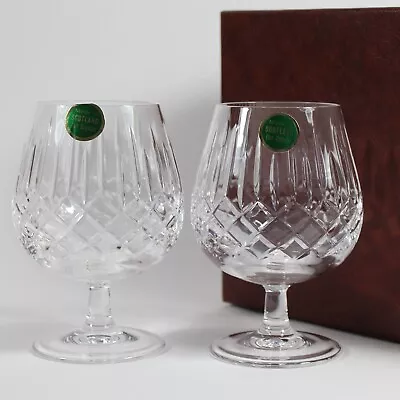 Buy Edinburgh Crystal, Appin, 2 X Brandy Glasses Boxed, Snifters. 12.5cm • 19.99£