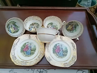 Buy Imperial Fine Bone China 22 It Gold 5 Cups And Saucers • 7£