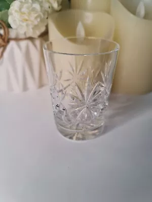 Buy Crystal Tumbler Whiskey Glass 8.5cm Tall Bintage Drinking Glass • 12.99£