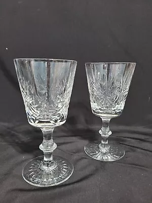 Buy Set Of 2 Edinburgh Crystal Star Of Edinburgh  Water Wine Goblets Cut Glass • 93.18£