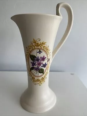 Buy Purbeck Ceramics Swanage  Violet Jug Vase Pitcher 24.5cm VGC Vintage Matt Finish • 9£