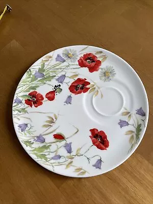 Buy Roy Kirkham Plate. English Meadow. Bone China. Poppy • 4£