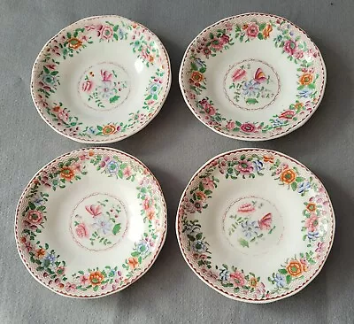 Buy 4 New Hall Pattern 3618 Large Breakfast Saucers C1830 Pat Preller Collection • 20£