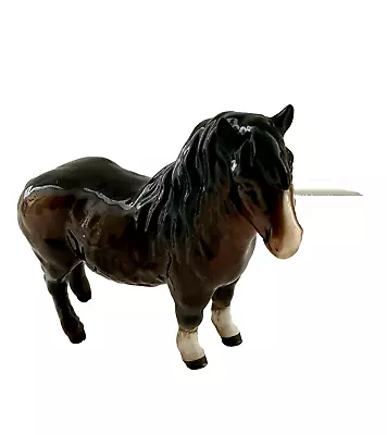 Buy Beswick Brown Glossy Shetland Pony 1033 Figurine Made In England SU166 Vgc • 29.95£