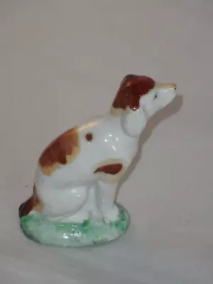 Buy Small Scale Antique? Staffordshire? Pottery Spaniel Dog Figure Seated 6.5cm High • 11.99£