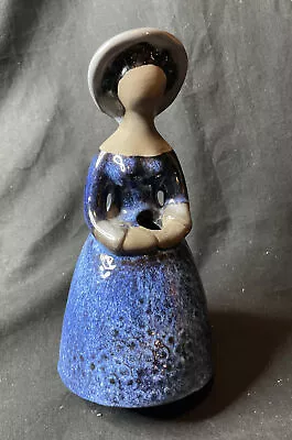 Buy Vintage Jie Verk Stad Sweden Elsi Bourelius Figurine Bud Posy Vase Label Blue 8” • 65£