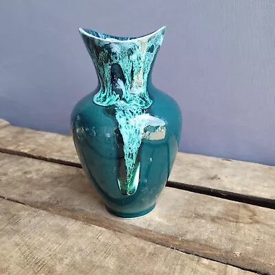 Buy Lovley Teal Petrol Blue  Dripware Vase Studio Pottery Kenmore Scottish Pottery  • 12.50£