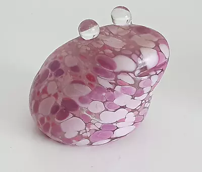Buy Rare Cambridge / Midsummer Pink Purple Glass Frog - Ex Whitefriars Jonny Payne • 50£