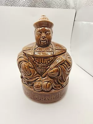 Buy Vintage Sadler China Man Ceramic Tea Caddy Brown • 12£