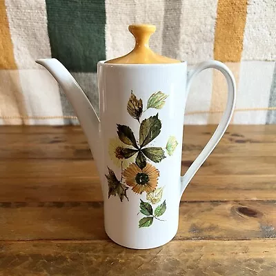 Buy Vintage Myott Sunflower Coffee Pot 1960s Ironstone • 22£