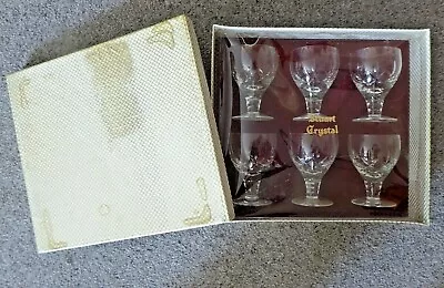 Buy Original Boxed Set Of 6 STUART CRYSTAL Wine Goblets (1960's/70's) • 58£
