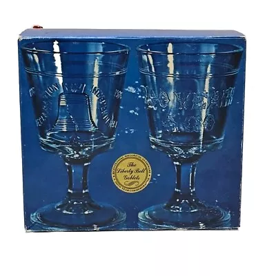 Buy Liberty Bell Goblets. 200th Year Commemorative Original Box • 16.81£