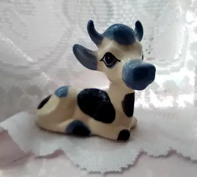 Buy 046. Vintage SZEILER Pretty Cow Hand Painted ENGLAND Ceramic. Missing Ear. 1950s • 16.50£