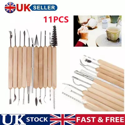 Buy 11Pcs GB Clay Pottery Tool Carving Modeling Ceramic Wood Tools Sculpting Craft • 5.59£