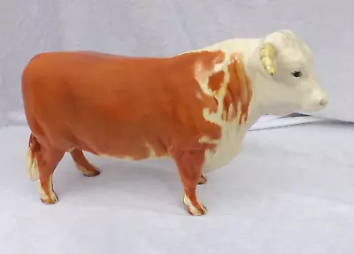 Buy Beswick ' Hereford Bull    Vintage   Gloss Finish Made In England  -1st.Quailty. • 112.99£