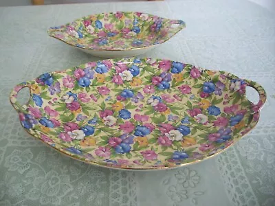 Buy Two Royal Winton Grimwades Chintz Sweet Pea Serving Dishes • 22.99£
