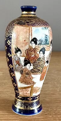 Buy Good Miniature 9cm Tall  Japanese Satsuma Meiji Period Vase Signed Hotoda • 0.99£