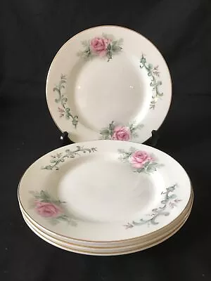 Buy 4 X VINTAGE ROYAL GRAFTON PINK ROSE SIDE PLATES Pattern No 1802 • 9.99£