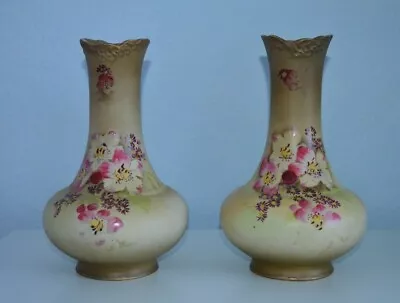 Buy Pair Of Antique SF & Co Crown Devon Fieldings Vases, Royal Tudor Pattern • 29.99£