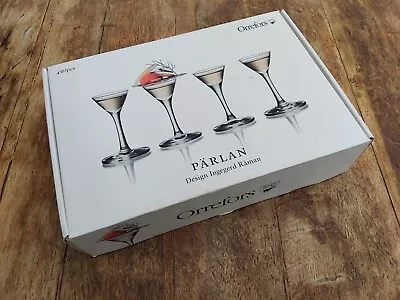Buy Orrefors Parlan Snaps Glasses X 4 - Made In Sweden - Tasting Testing Sipping • 49.99£