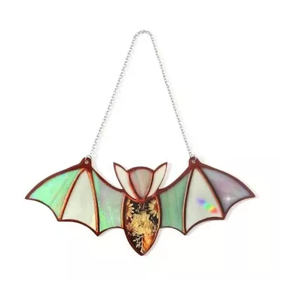 Buy Halloween Bat Stained Glass Window Hanging Acrylic Wall Hanging Art • 8.90£