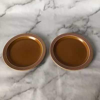 Buy 2 X Vintage 1970's Hornsea Saffron Side Plates 6.5  Brown Retro MCM Replacements • 7.99£