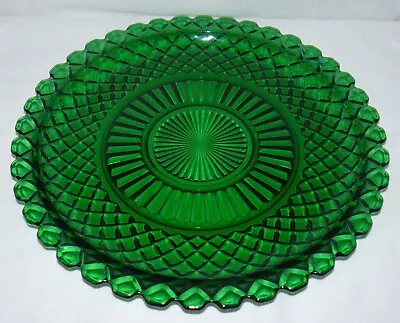 Buy Anchor Hocking 14  Diam Emerald Green Waterford Serving Plate • 43.27£