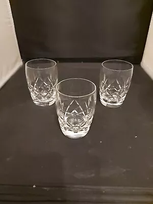 Buy Stuart Crystal  Regent  Cut~ Barrel  Whisky Tumbler /Glasses X 3 Signed(3 1/4 ) • 19.99£