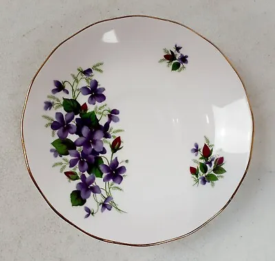 Buy Queen Anne Bone China Purple Floral Pattern Individual Saucer  Made In England • 5.58£