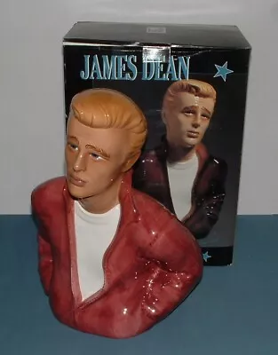 Buy Vintage James Dean Cookie Jar - Clay Art - 1996 - Mib • 55.87£