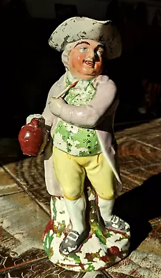 Buy 18th Century English Staffordshire Pearlware Hearty Good Fellow Toby Jug Antique • 275£