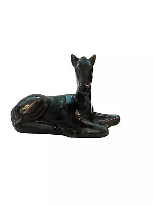 Buy Vintage Blue Mountain Pottery Horse Lying Down Figurine • 9.99£