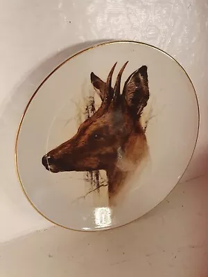 Buy Fenton China Staffordshire, Deer/Stag Decorative Plate, 26cm In Diameter. • 7.99£